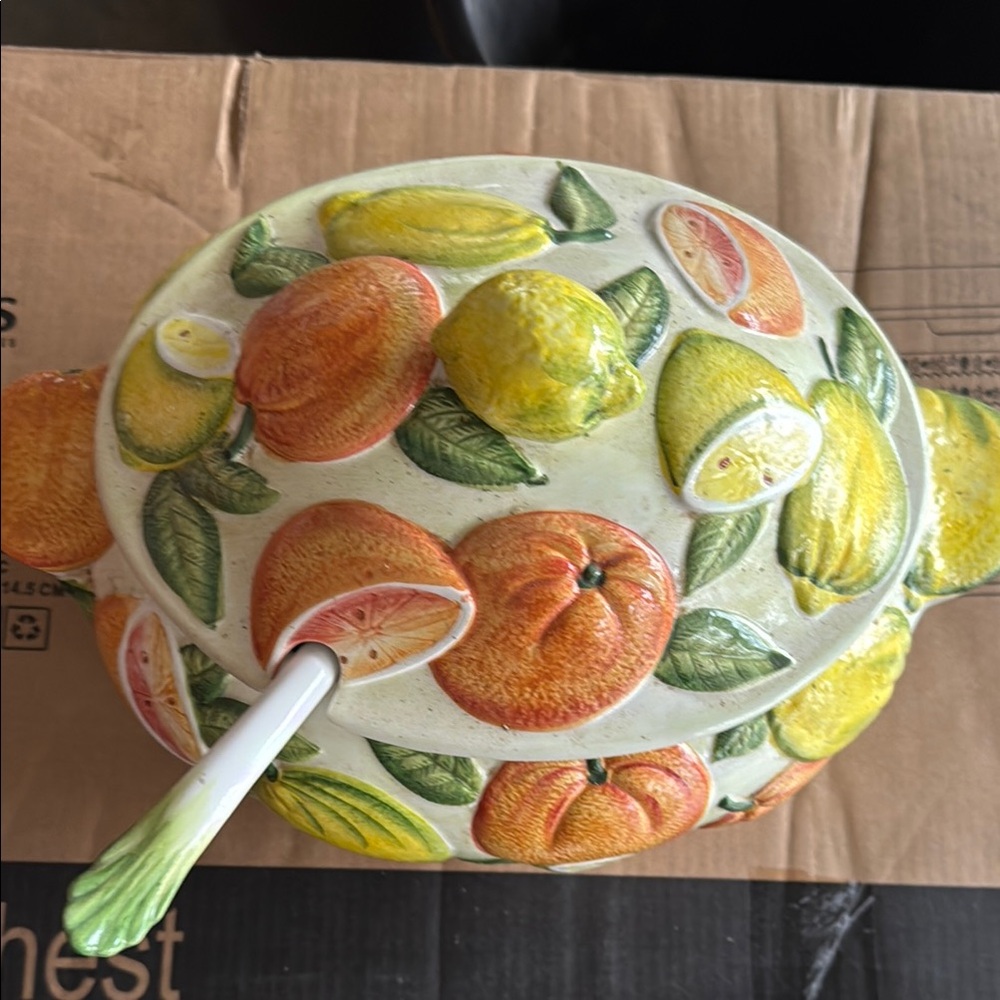 Fruit-Themed Ceramic Serveware Set